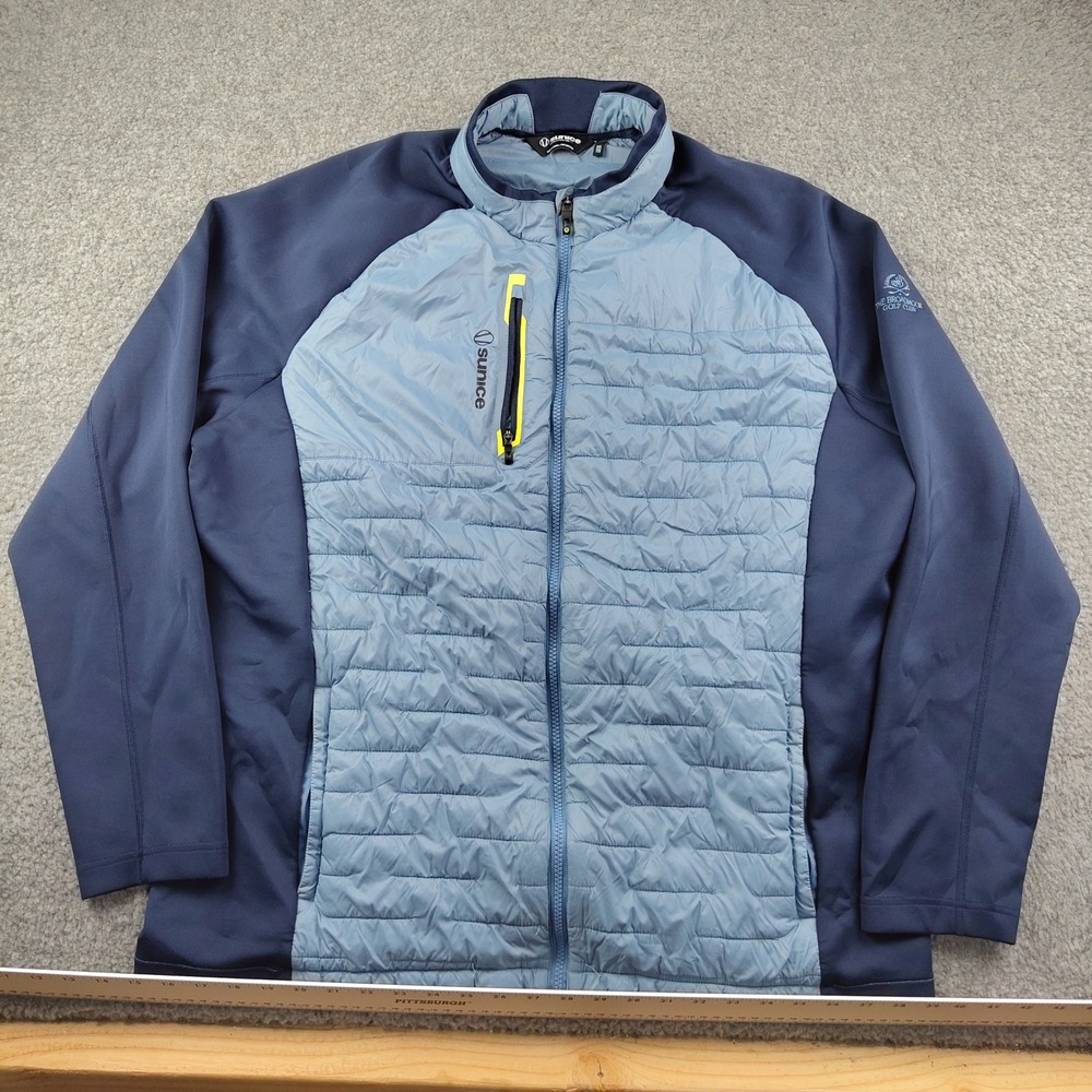 Sunice Jacket Mens 2XL XXL Blue The Broadmoor Golf Club Hybrid EUC